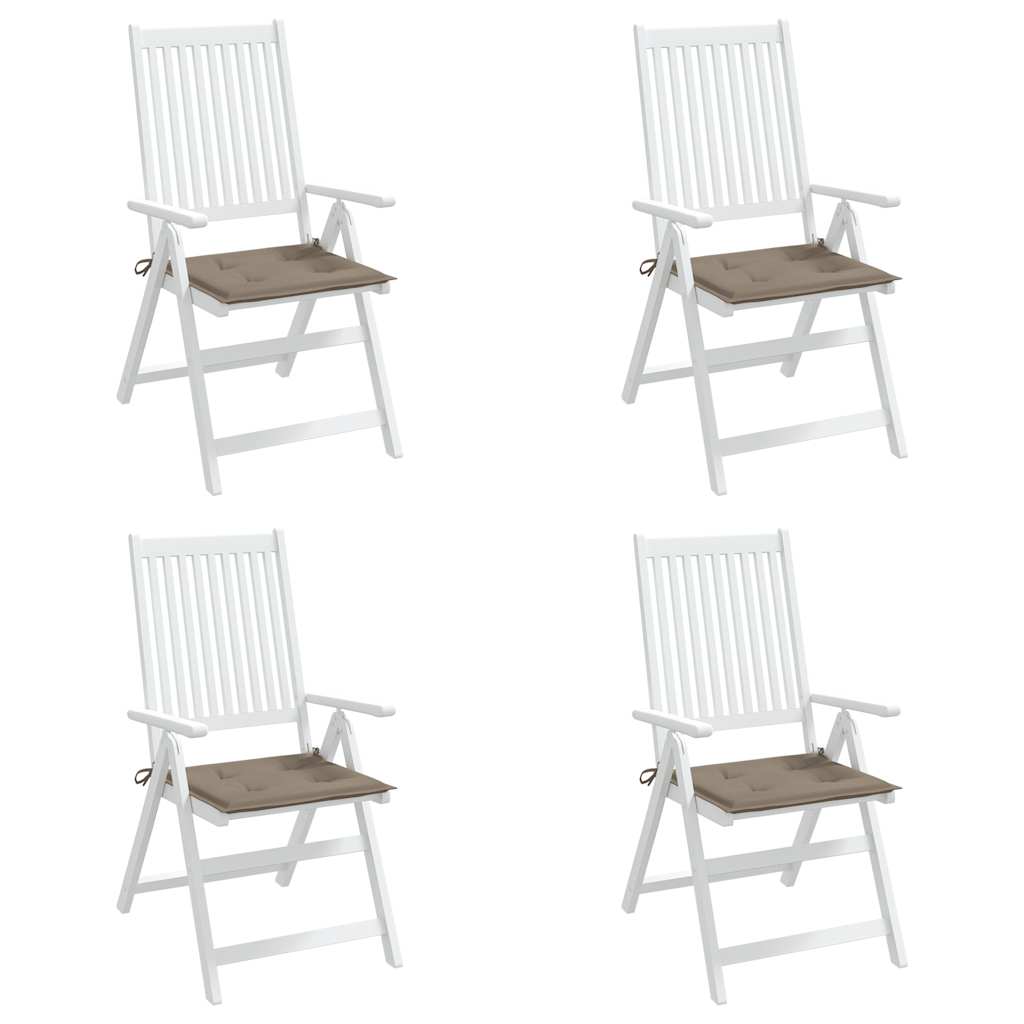hynder til havestol 4 stk. 50x50x4 cm oxfordstof gråbrun
