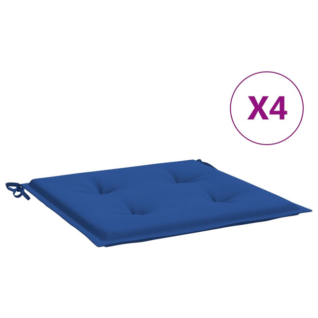 hynder til havestol 4 stk. 50x50x4 cm oxfordstof kongeblå
