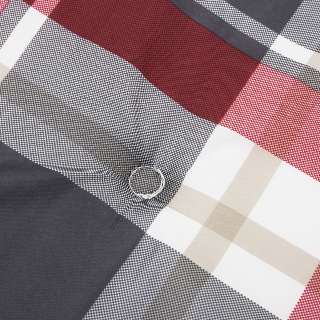 hynder til havestol 4 stk. 50x50x4 cm oxfordstof rødternet