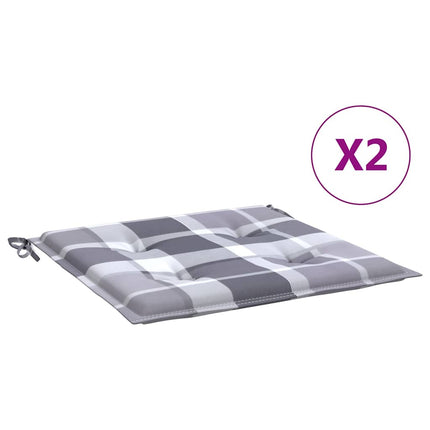 hynder til havestol 2 stk. 50x50x3 cm oxfordstof gråternet