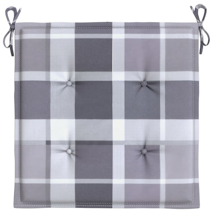 hynder til havestol 2 stk. 50x50x4 cm oxfordstof gråternet