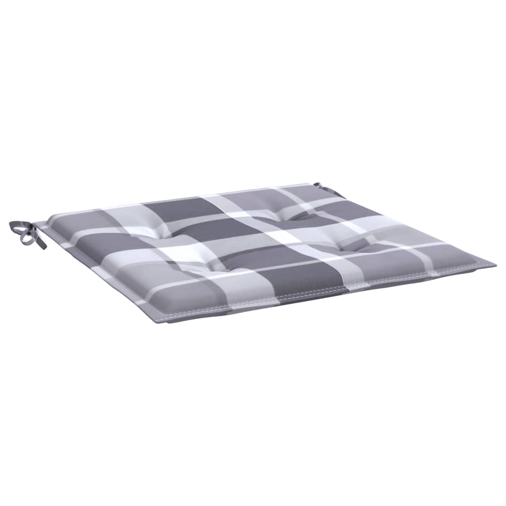 hynder til havestol 6 stk. 50x50x4 cm oxfordstof gråternet