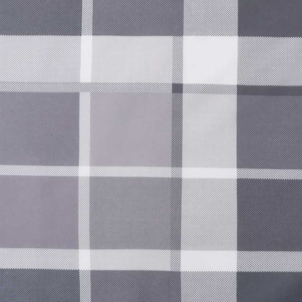 hynde til havebænk 100x50x3 cm oxfordstof ternet grå
