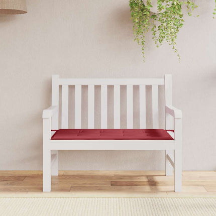 hynde til havebænk 120x50x3 cm oxfordstof vinrød