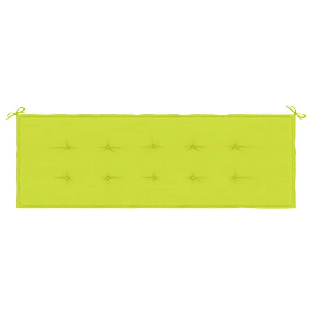hynde til havebænk 150x50x3 cm stof lysegrøn