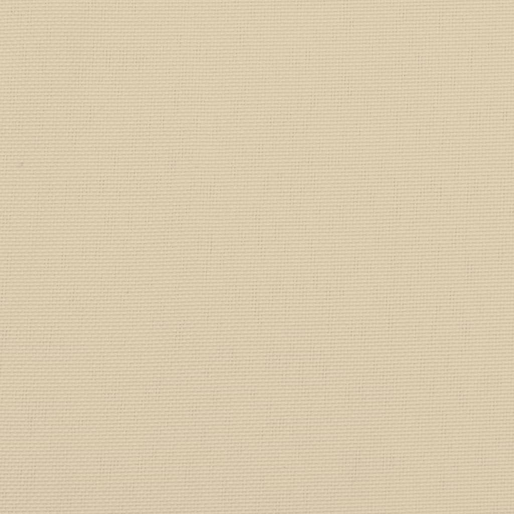 stolehynder m. høj ryg 6 stk. 120x50x3 cm stof beige