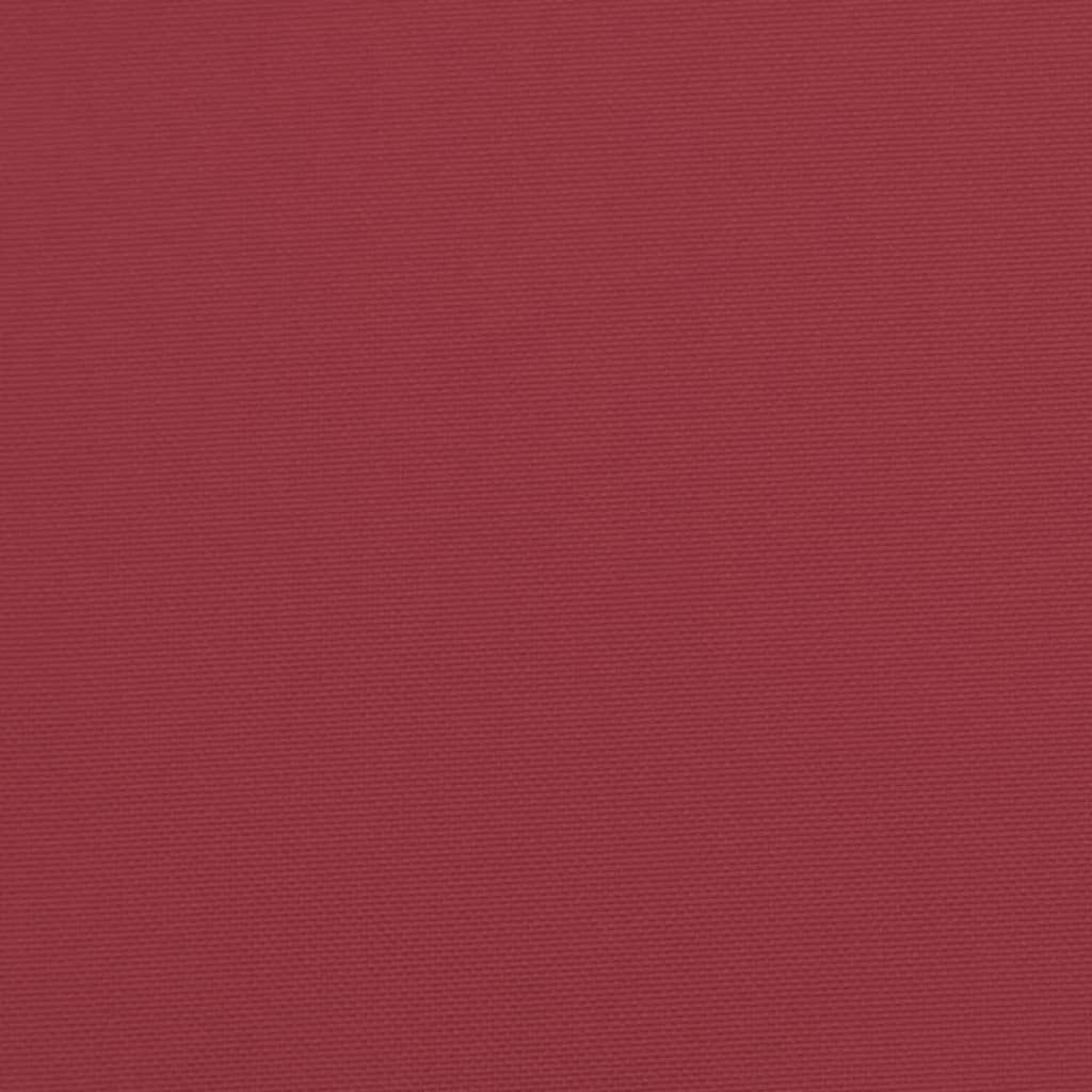 stolehynder m. høj ryg 6 stk. 120x50x3 cm stof vinrød
