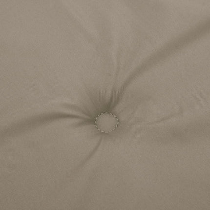stolehynde m. lav ryg 6 stk. 100x50x3 cm oxfordstof gråbrun