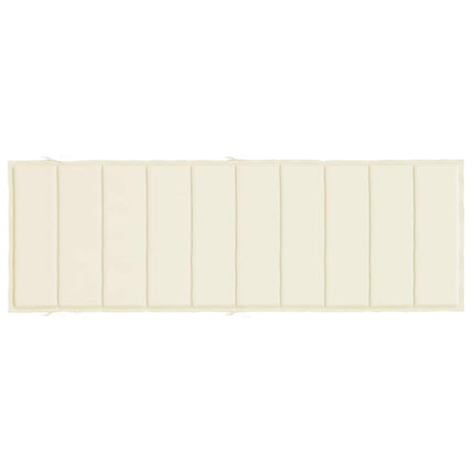 hynde til liggestol 186x58x4 cm oxfordstof cremefarvet