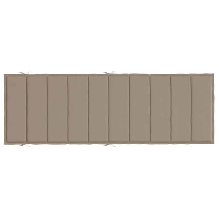hynde til liggestol 186x58x4 cm oxfordstof gråbrun