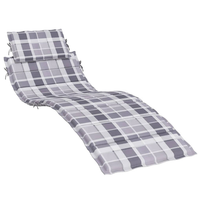 hynde til liggestol 186x58x4 cm oxfordstof gråternet