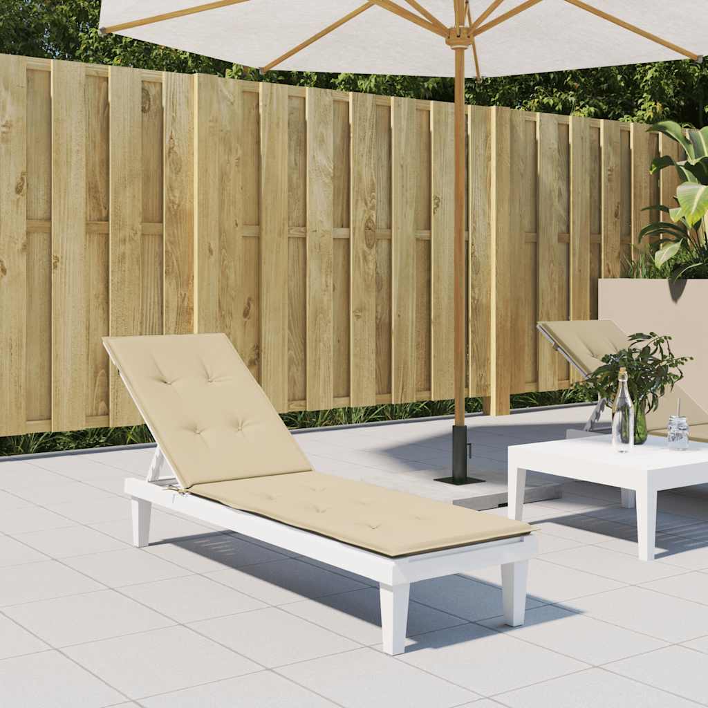 Hynde Til Dækstol 75105x50x4 Cm Beige - Vidaxl
