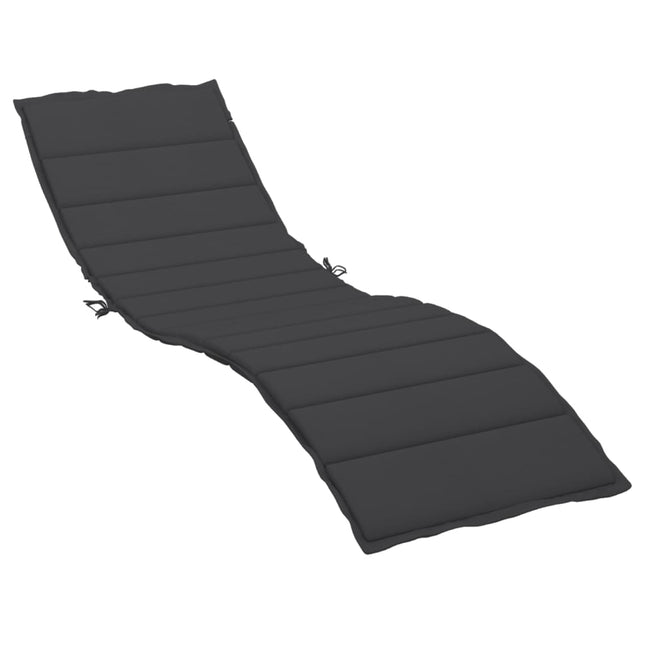 hynde til liggestol 200x50x3 cm oxfordstof sort