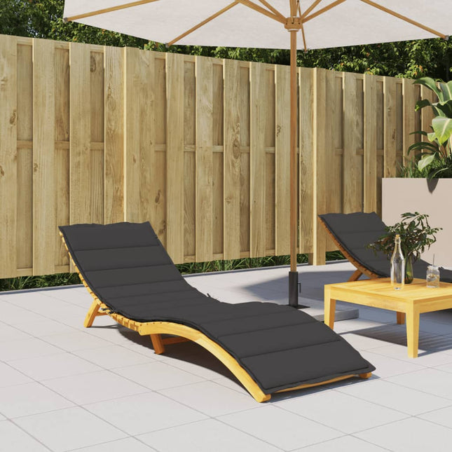 hynde til liggestol 200x50x3 cm oxfordstof sort