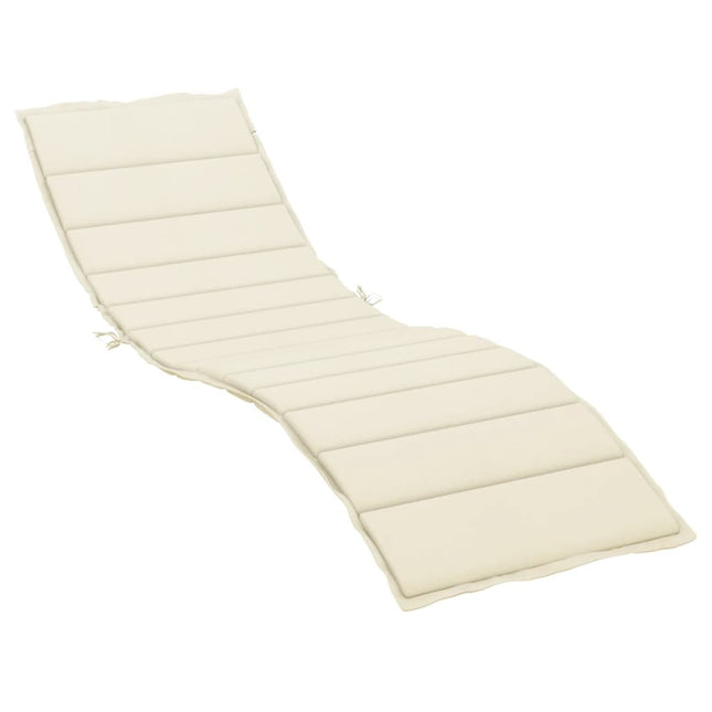 hynde til liggestol 200x60x3 cm oxfordstof cremefarvet
