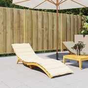 hynde til liggestol 200x60x3 cm oxfordstof cremefarvet