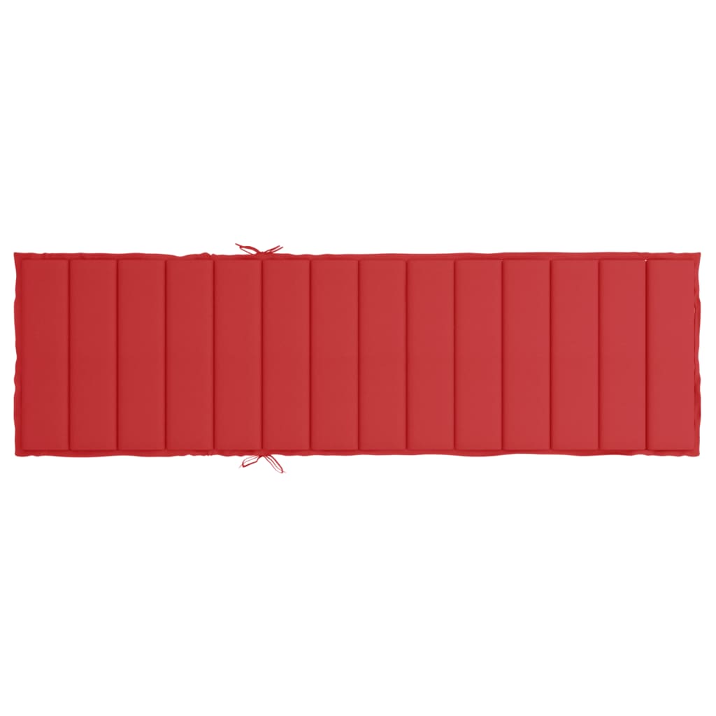 hynde til liggestol 200x60x3 cm oxfordstof rød