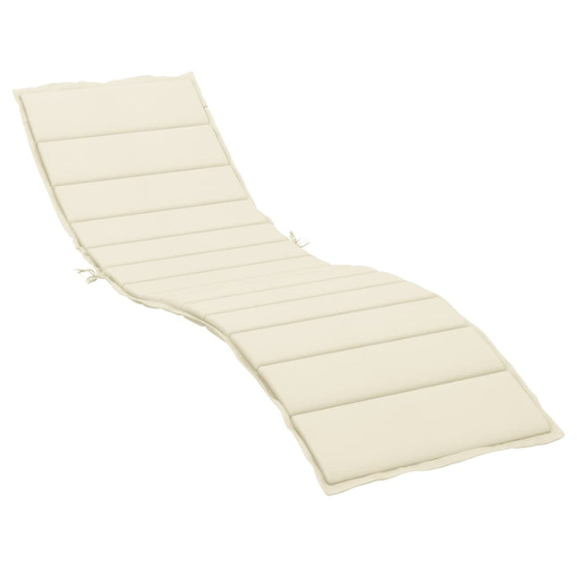 hynde til liggestol 200x70x3 cm oxfordstof cremefarvet