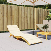hynde til liggestol 200x70x3 cm oxfordstof cremefarvet