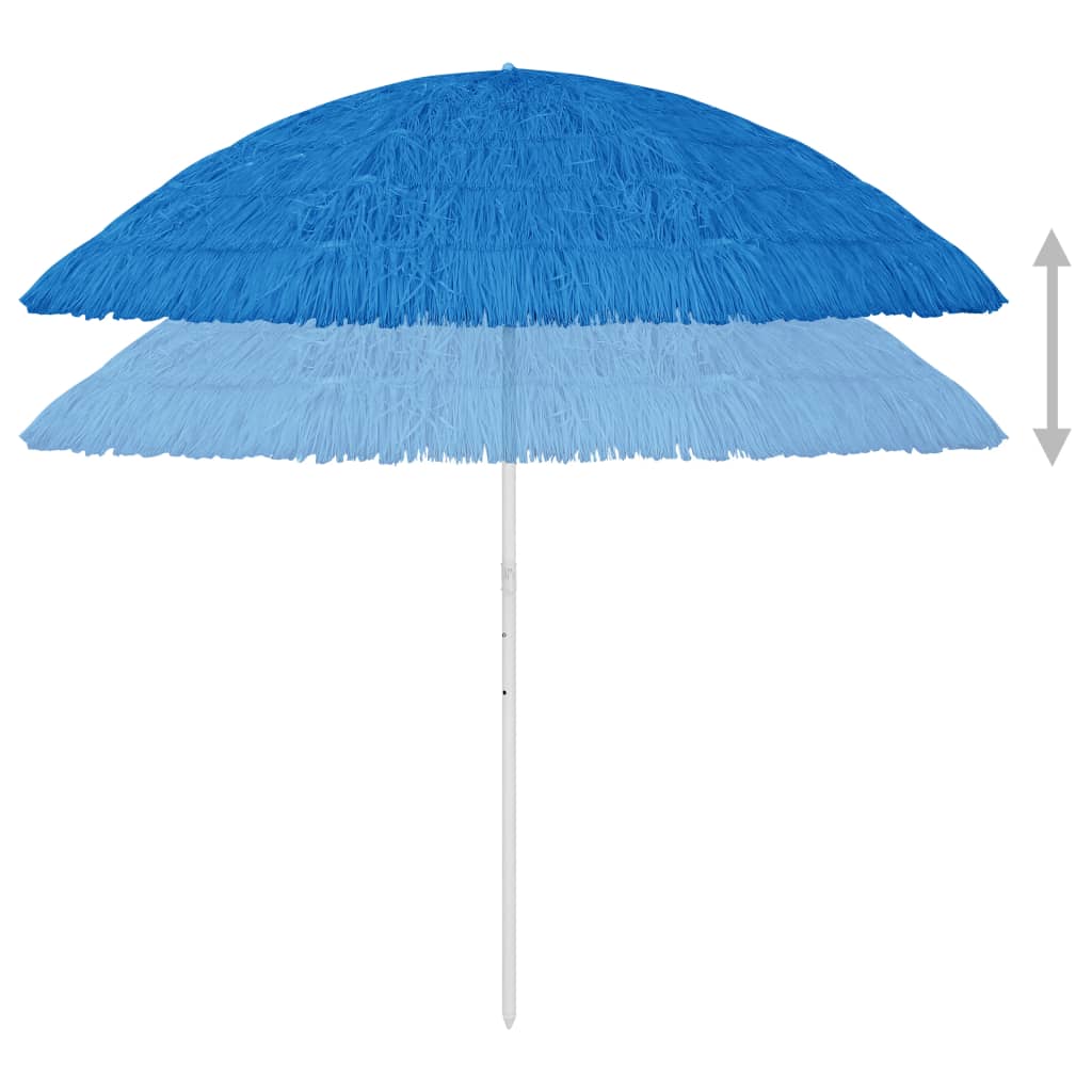 Hawaii-strandparasol 300 cm blå