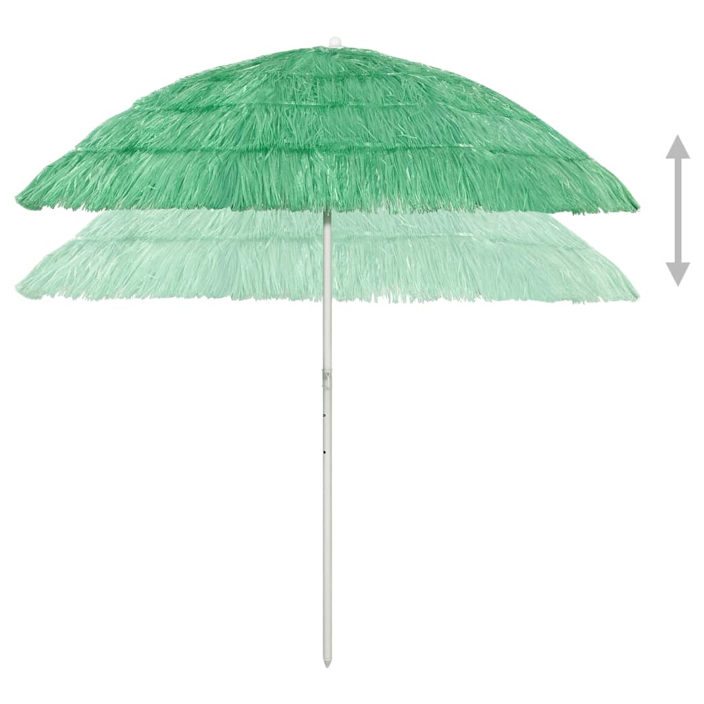 Hawaii-strandparasol 240 cm grøn