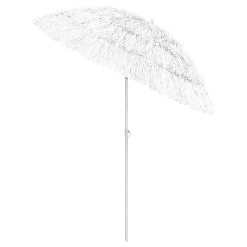 Hawaii-strandparasol 180 cm hvid