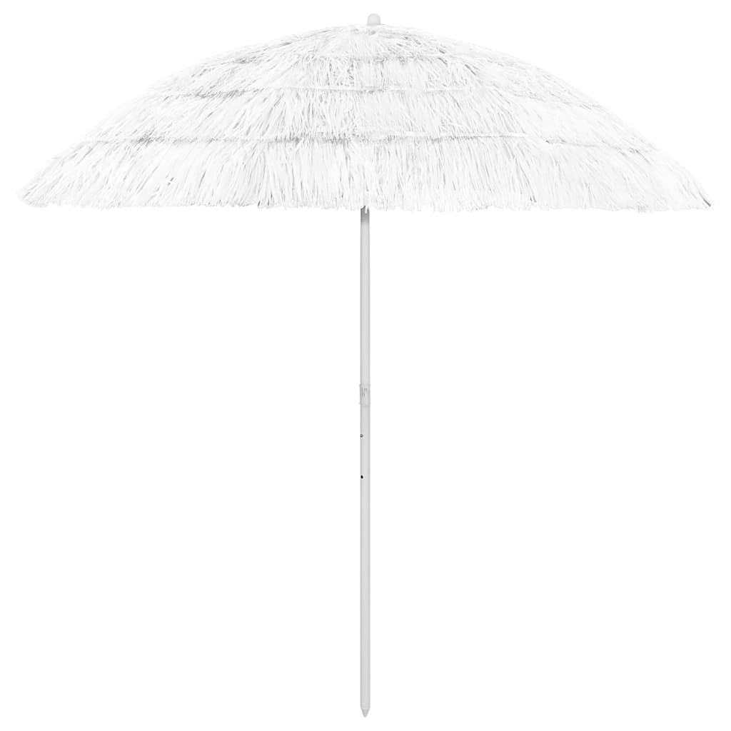 Hawaii-strandparasol 240 cm hvid