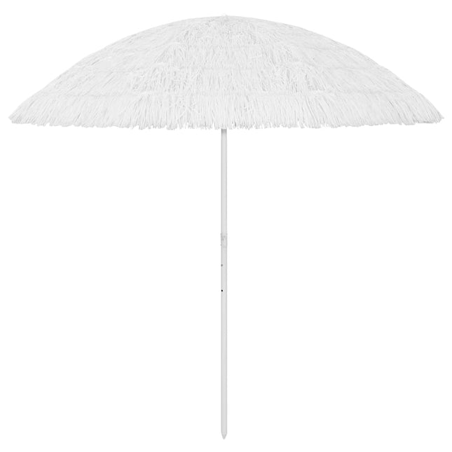 Hawaii-strandparasol 300 cm hvid