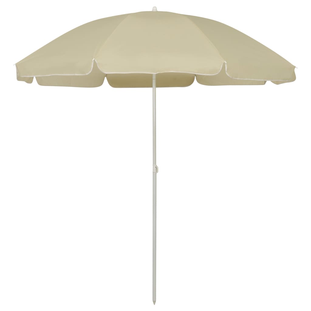 strandparasol 240 cm sandgul
