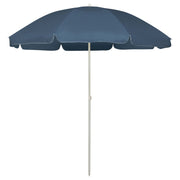 strandparasol 240 cm blå