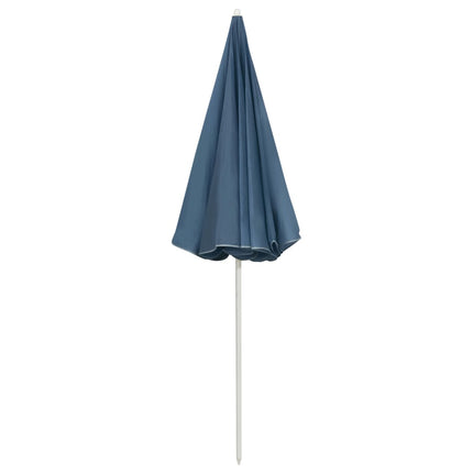 strandparasol 240 cm blå