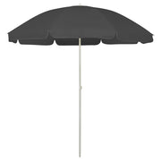 strandparasol 240 cm antracitgrå
