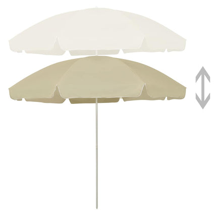 strandparasol 300 cm sandgul