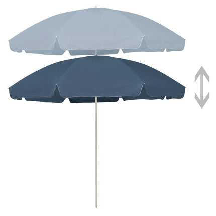 strandparasol 300 cm blå