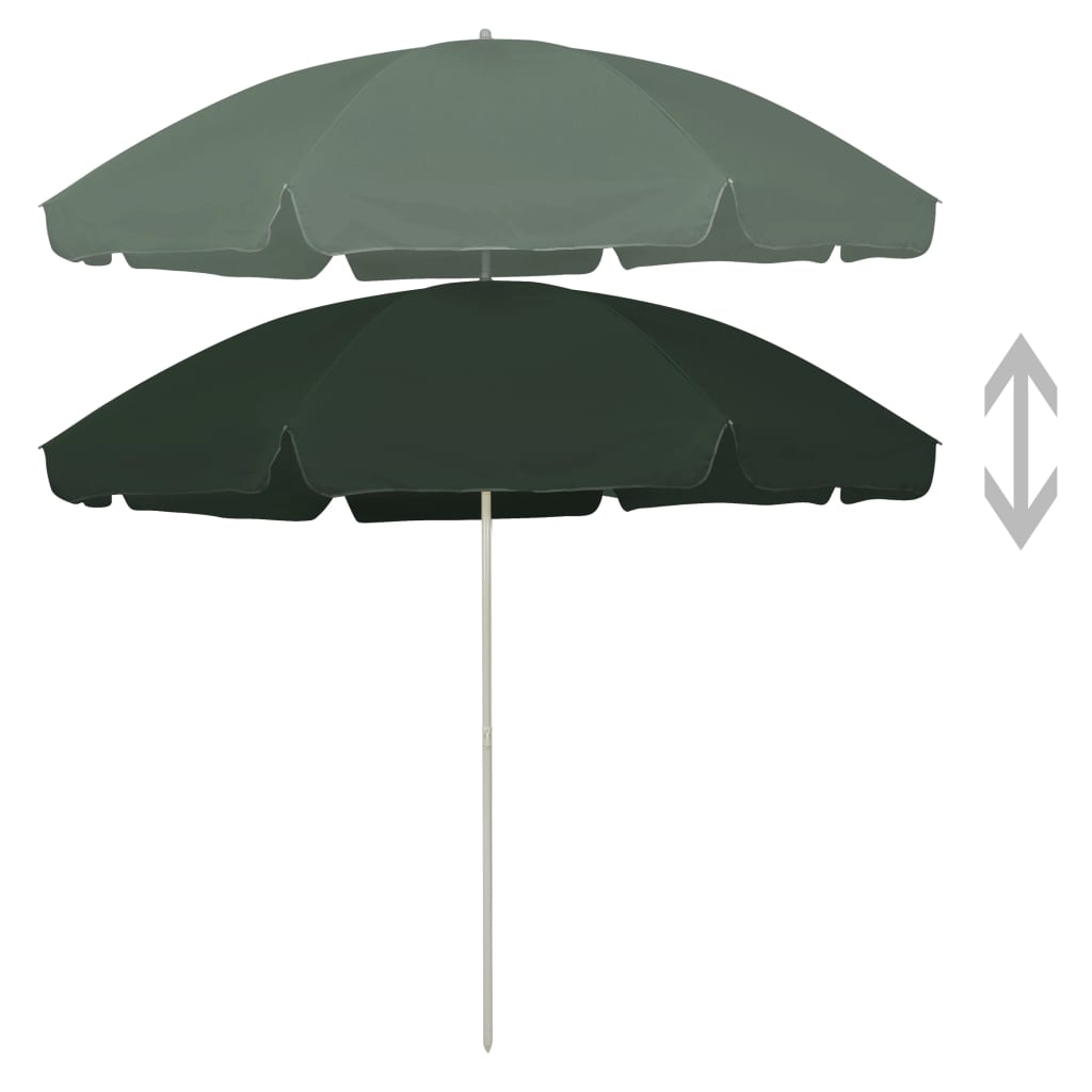 strandparasol 300 cm grøn
