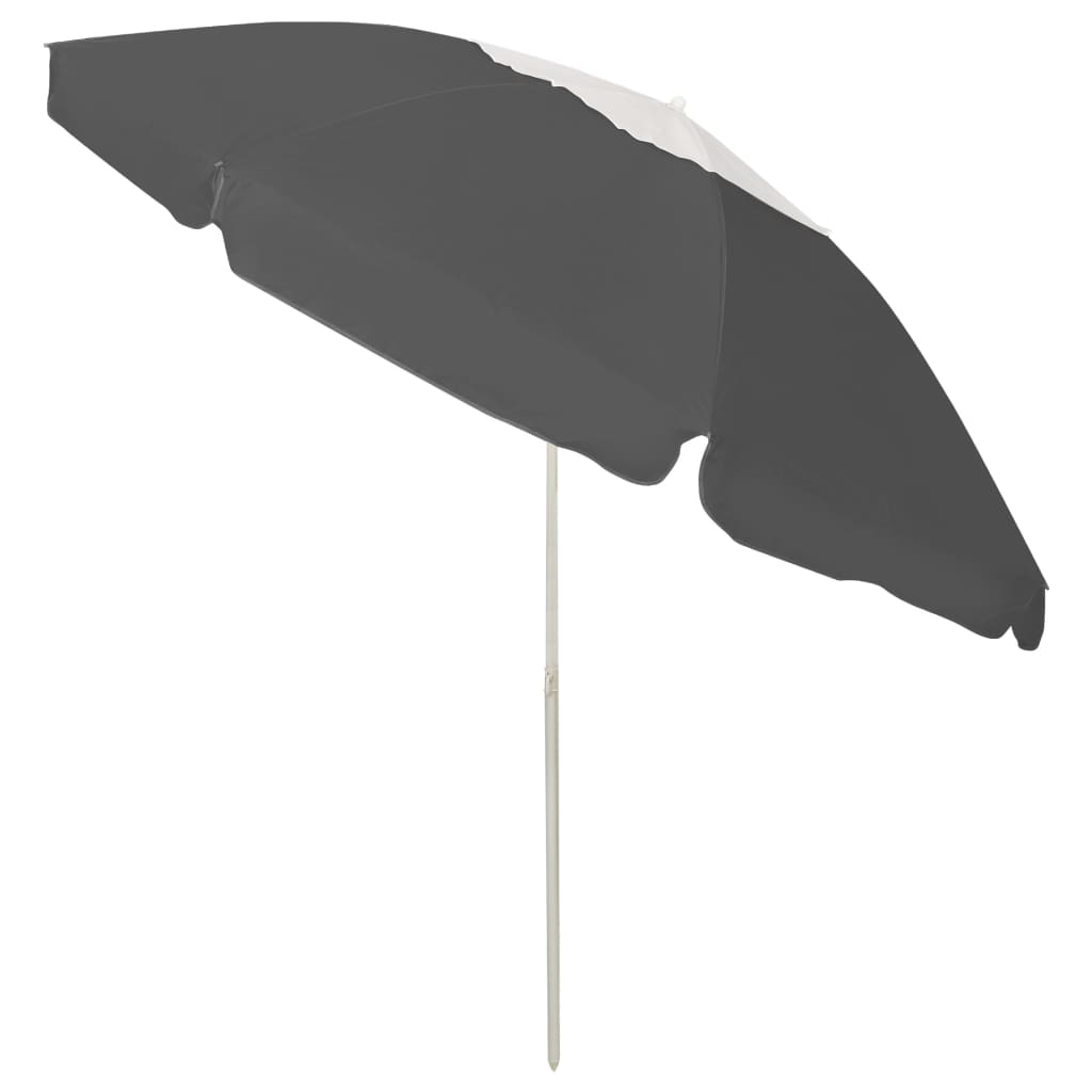 strandparasol 240 cm antracitgrå