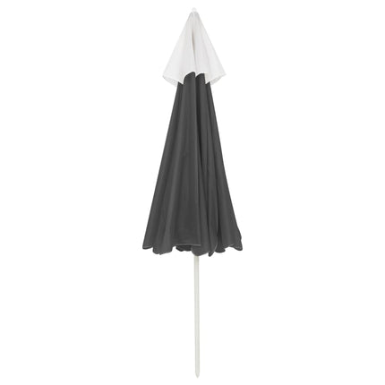 strandparasol 240 cm antracitgrå