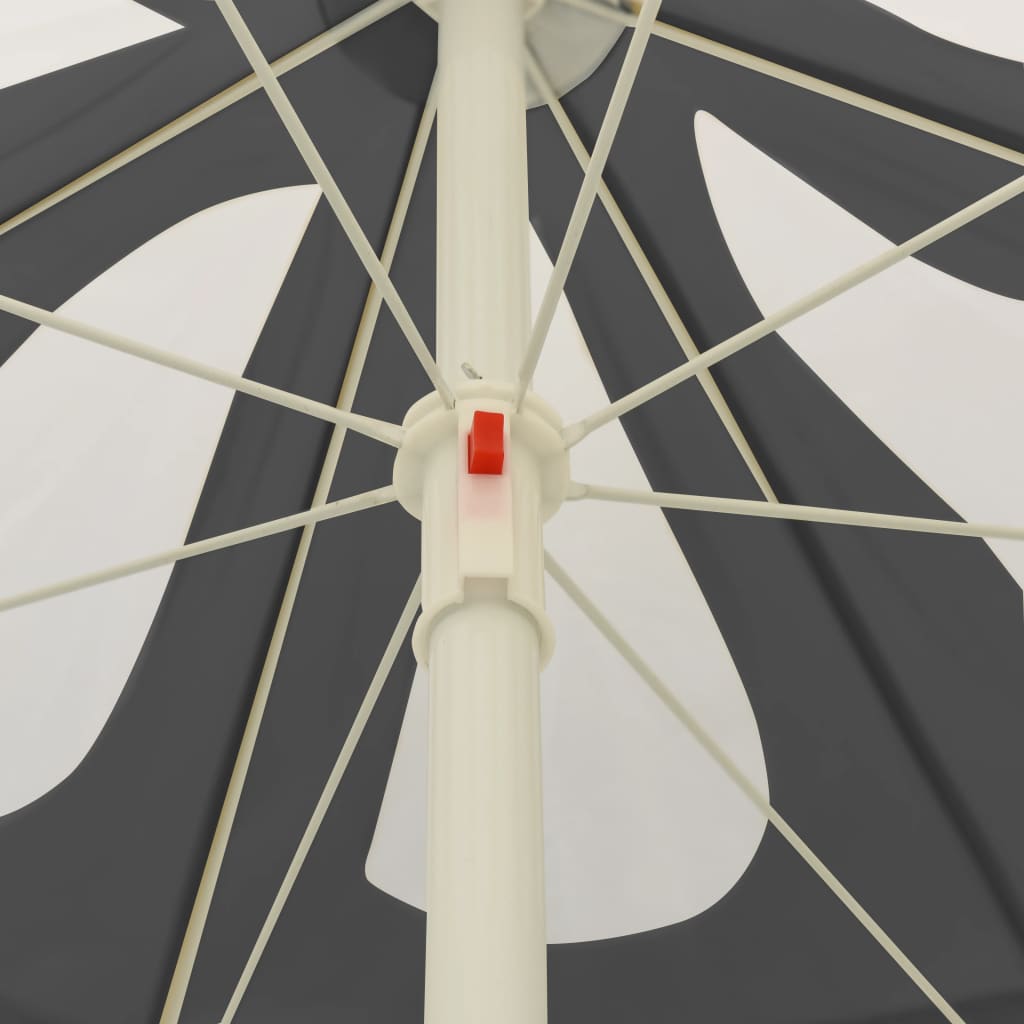 strandparasol 240 cm antracitgrå