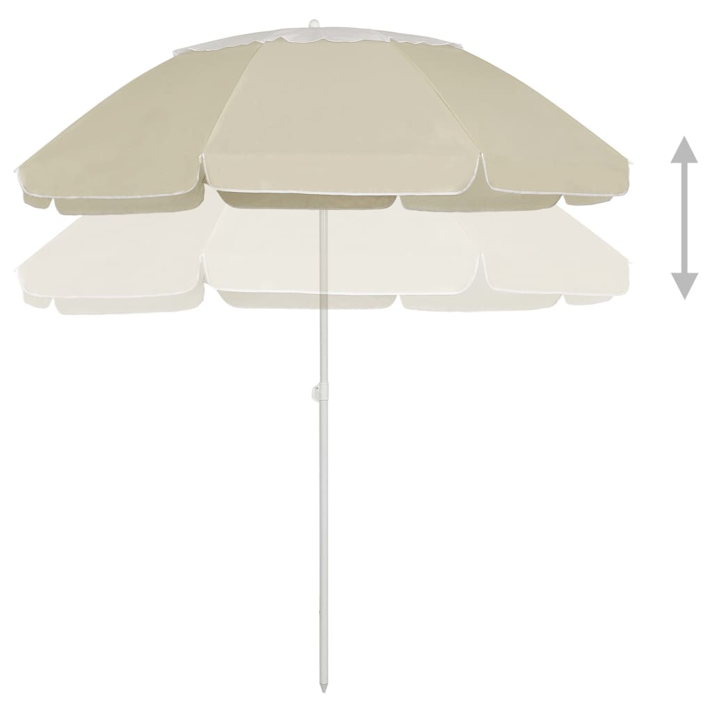 strandparasol 300 cm sandgul
