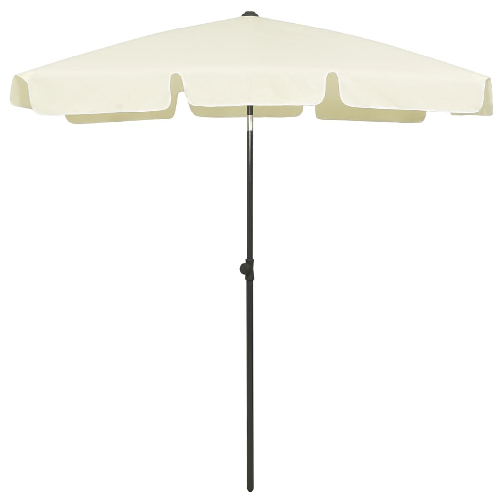 strandparasol 180x120 cm sandgul