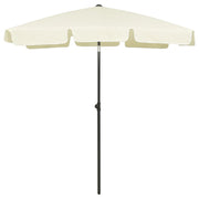 strandparasol 180x120 cm sandgul