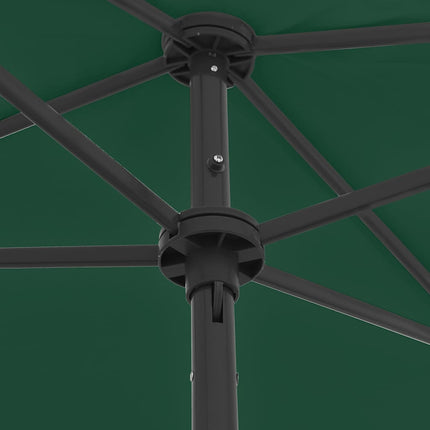 strandparasol 180x120 cm grøn
