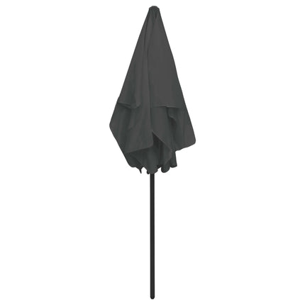 strandparasol 180x120 cm antracitgrå
