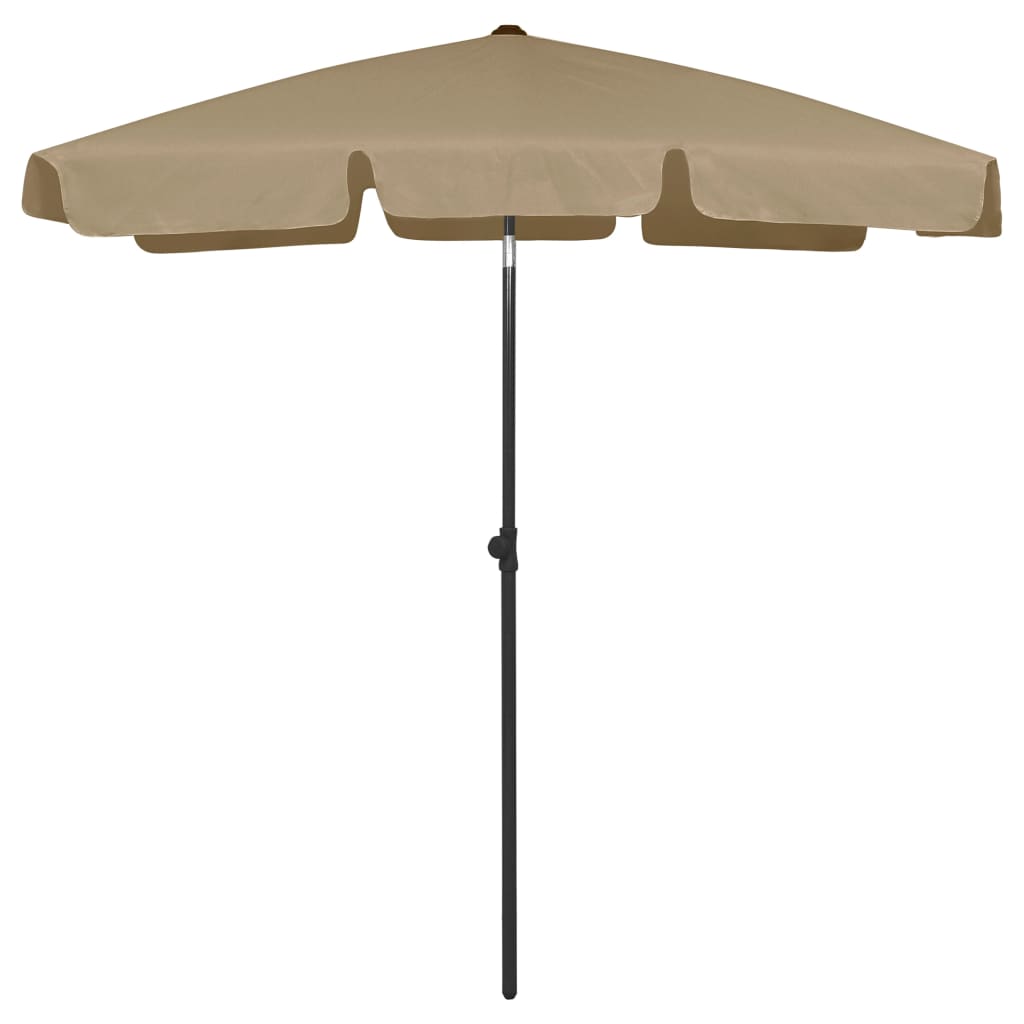 strandparasol 180x120 cm gråbrun