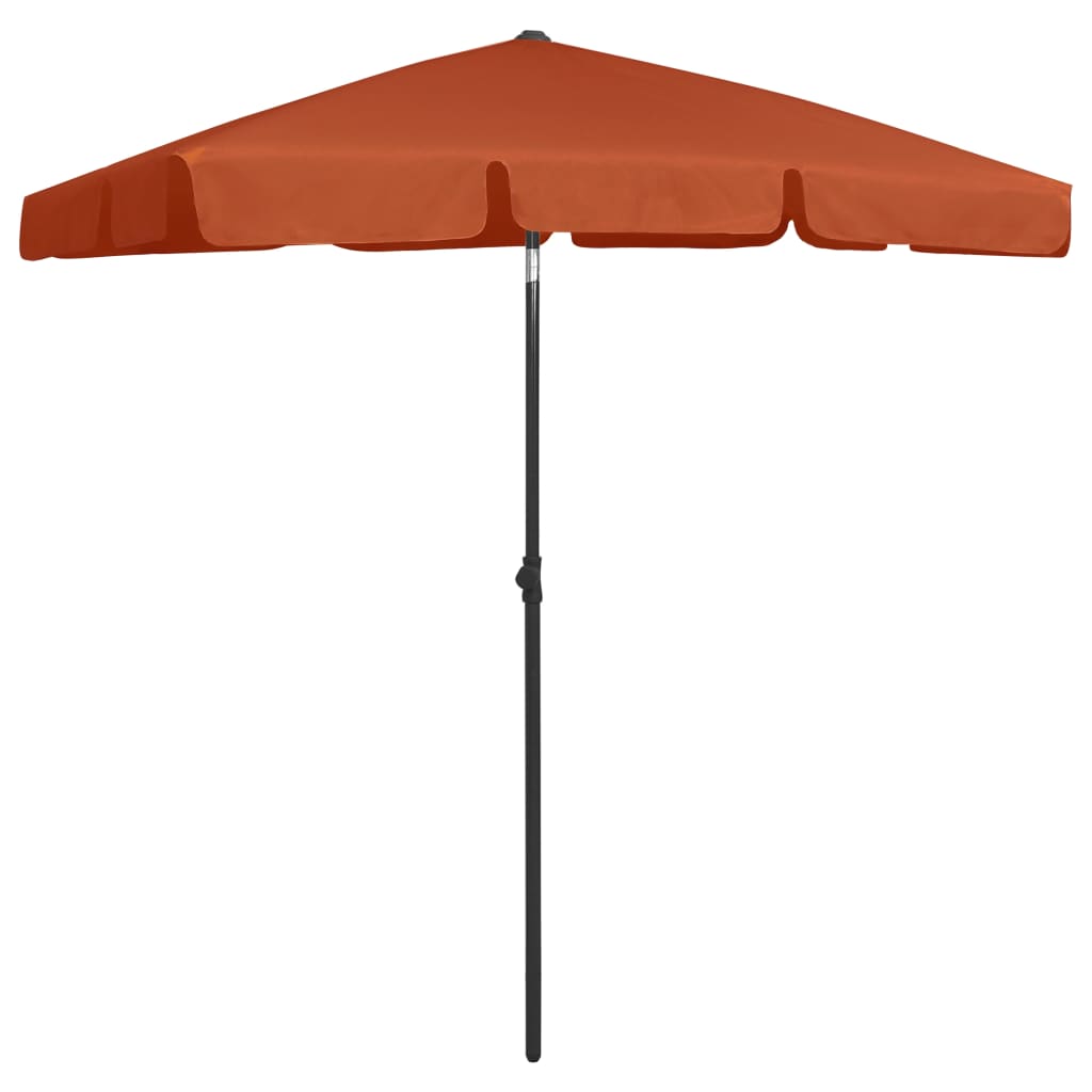 strandparasol 180x120 cm terrakotta