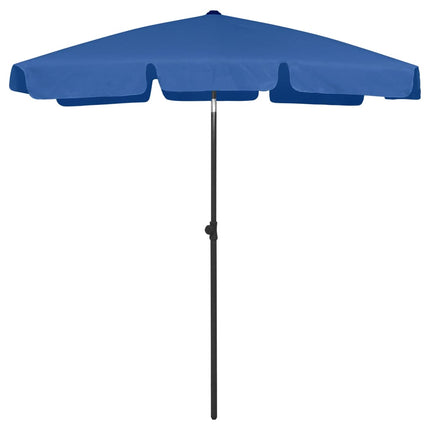 strandparasol 180x120 cm azurblå