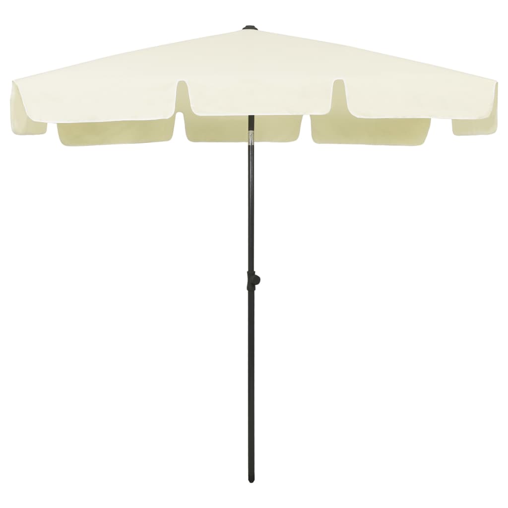 strandparasol 200x125 cm sandgul