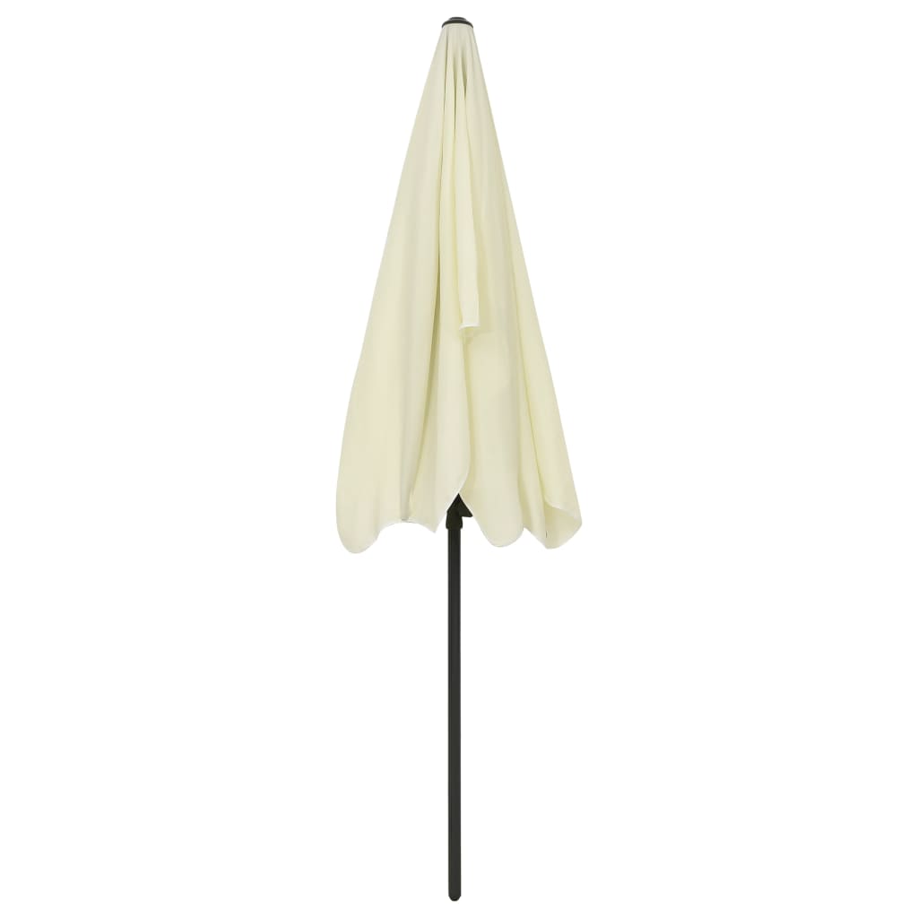 strandparasol 200x125 cm sandgul