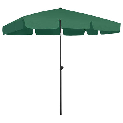 strandparasol 200x125 cm grøn