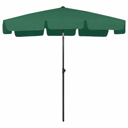 strandparasol 200x125 cm grøn